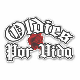 Pegatina Oldies por vida decal