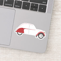 Pegatina Oldtimer 2CV Dolly Rot