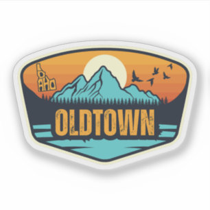 Pegatina Oldtown, Idaho