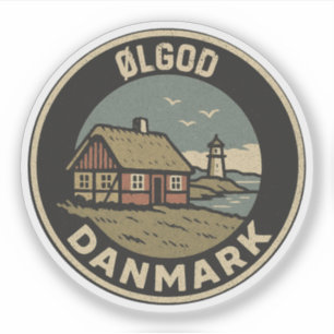 Pegatina Ølgod, Dinamarca Danmark 