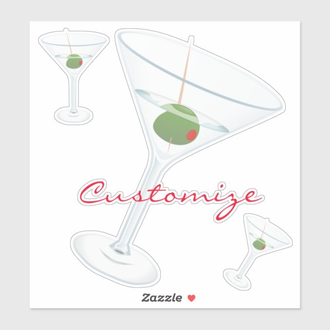 Pegatina Olive Martini Thunder_Cove (Hoja)