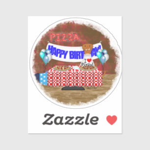 Pegatina Oliver ¡El Otter tiene 6 años! Feliz cumpleaños