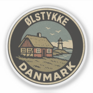 Pegatina Ølstykke, Dinamarca Danmark