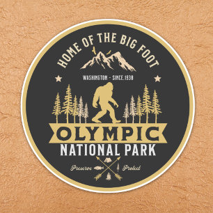 Pegatina Olympic National Park Home of the Big Foot