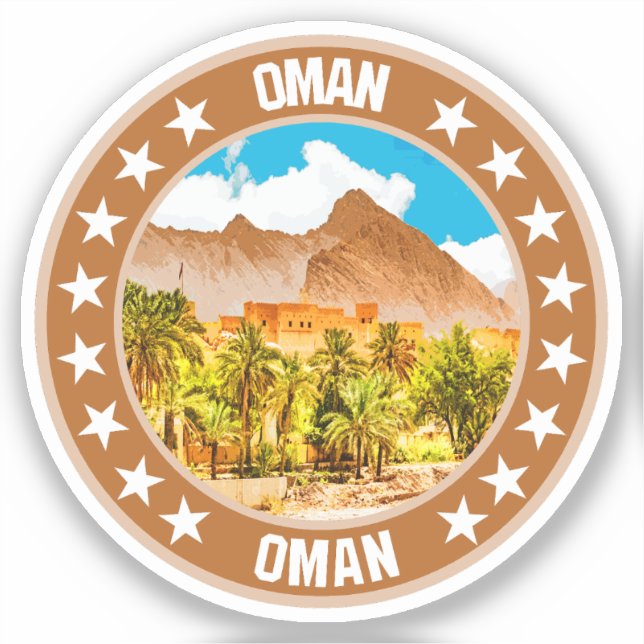 Pegatina Oman (Anverso)