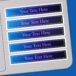 Pegatina Ombre de degradado azul y violeta brillante modern