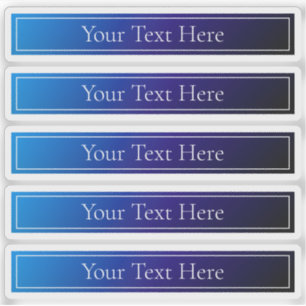 Pegatina Ombre de degradado azul y violeta brillante modern