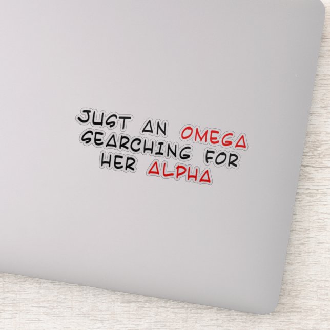 Pegatina Omegaverse (Detalle)