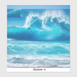 Pegatina Ondas Rough Ocean Blue