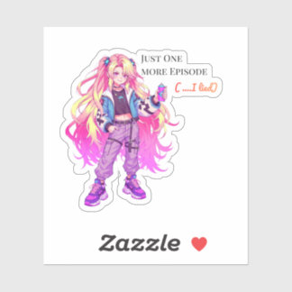 Pegatina One more episode ( ... I lied) Anime Sticker