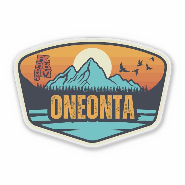 Pegatina Oneonta, Alabama (Anverso)