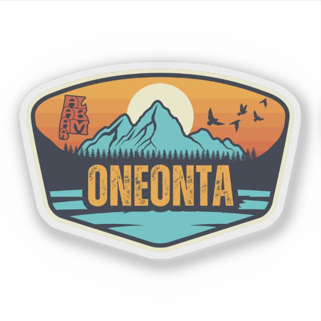 Pegatina Oneonta, Alabama (Anverso)