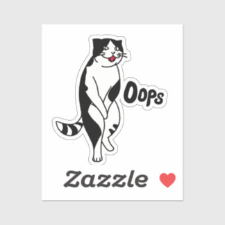 Pegatina Oops cat