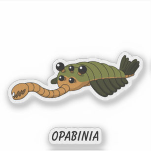 Pegatina Opabinia- Criatura Marina Prehistórica Vinilo
