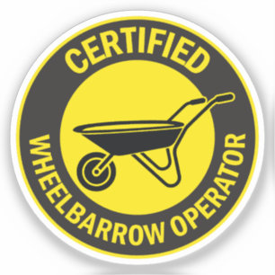 Pegatina Operador de carretillas certificado