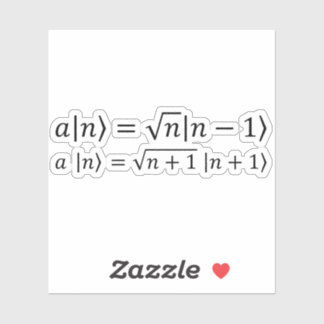 Pegatina Operadores De Creación Y Aniquilación