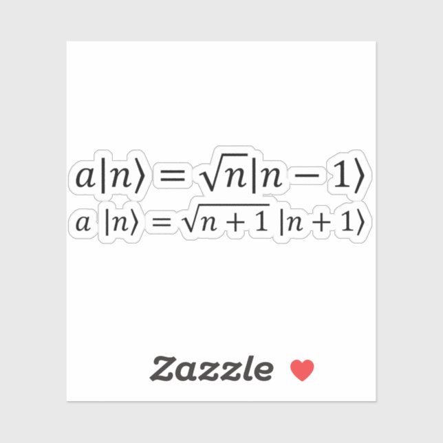 Pegatina Operadores De Creación Y Aniquilación (Hoja)