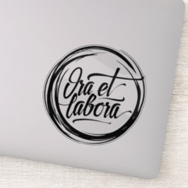 Pegatina Ora et labora