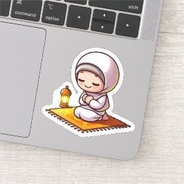 Pegatina Oración islámica moderada y motivacional para los 