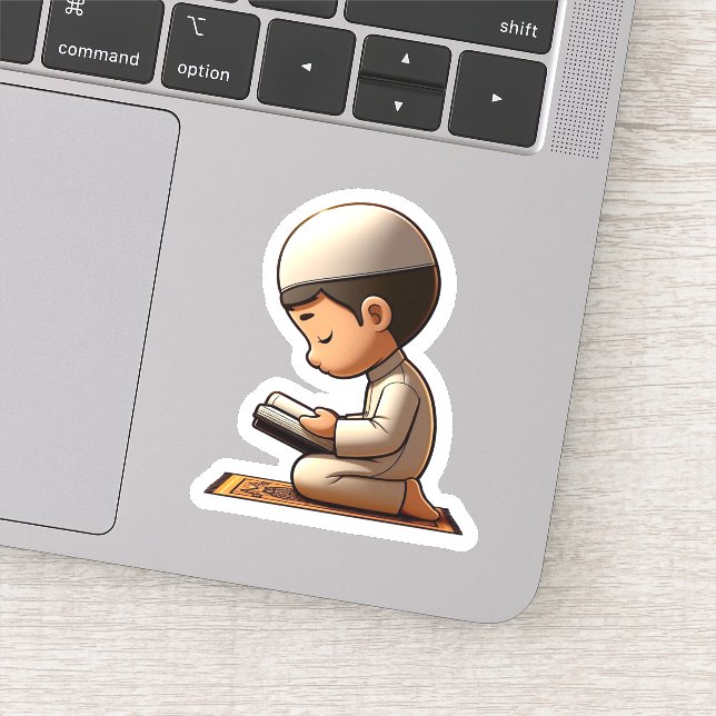 Pegatina Oración islámica motivacional para niños musulmane (Detalle)