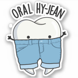 Pegatina Oral Hy-jean Funny Tooth Pun