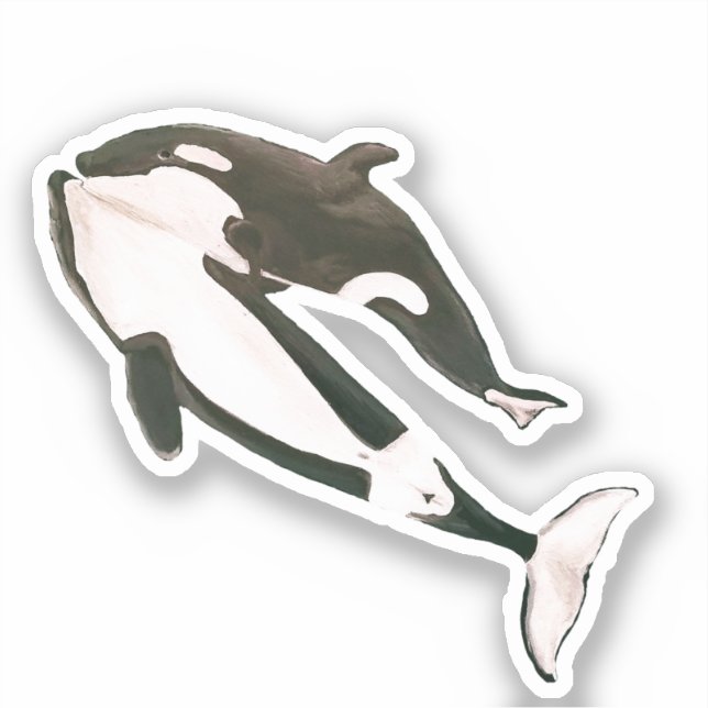 Pegatina Orca (Anverso)