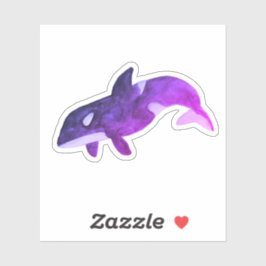 Pegatina Orca de ballena morada