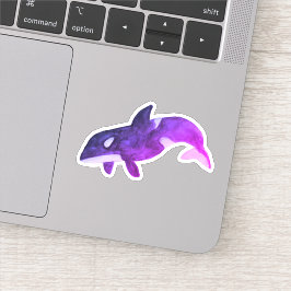 Pegatina Orca de ballena morada