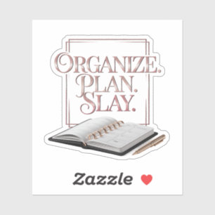 Pegatina Organizar el plan Moda Slay Rosa Gold