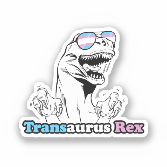 Pegatina Orgullo Animal - Transaurus Rex (Anverso)