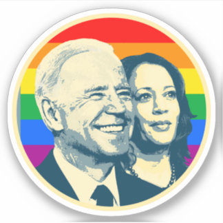 Pegatina Orgullo arcoiris Biden Harris