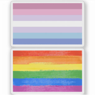 Pegatina Orgullo bigénero