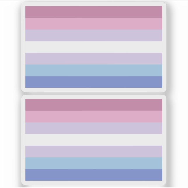 Pegatina Orgullo bisexual (Anverso)