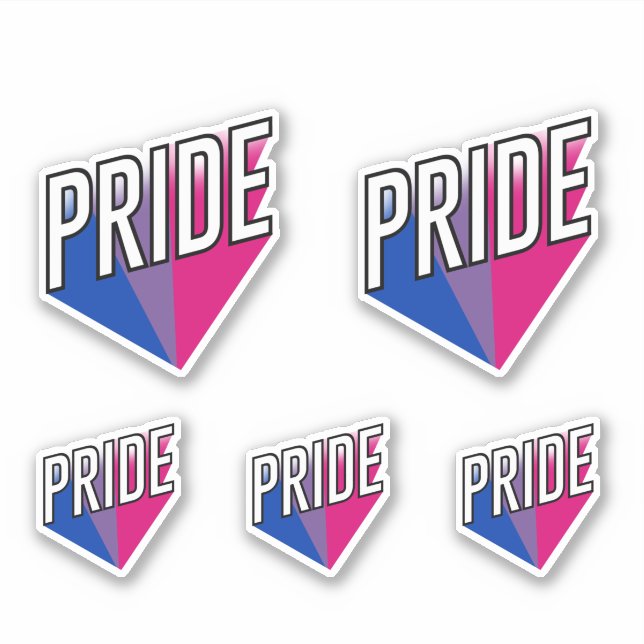 Pegatina Orgullo Bisexual Explota (Anverso)