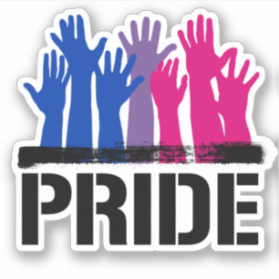 Pegatina Orgullo Bisexual Juntos