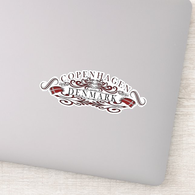 Pegatina Orgullo de Copenhague (Detalle)