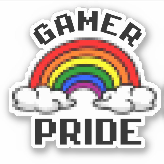 Pegatina Orgullo de Gamer (Anverso)