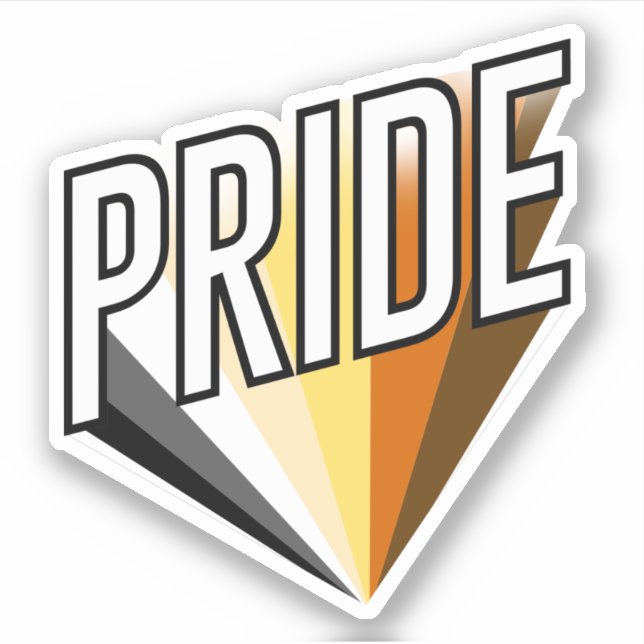 Pegatina Orgullo de Oso Estalla (Anverso)