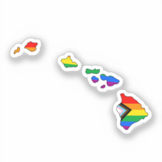 Pegatina Orgullo de progreso de Hawái