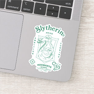 Pegatina ORGULLO DE SLYTHERIN Ambición Astucia Emblema