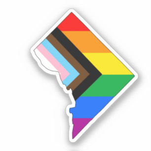 Pegatina Orgullo del Distrito de Columbia Orgullo LGBTQ