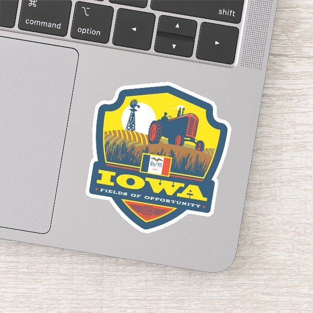 Pegatina Orgullo del Estado | Iowa (Detalle)