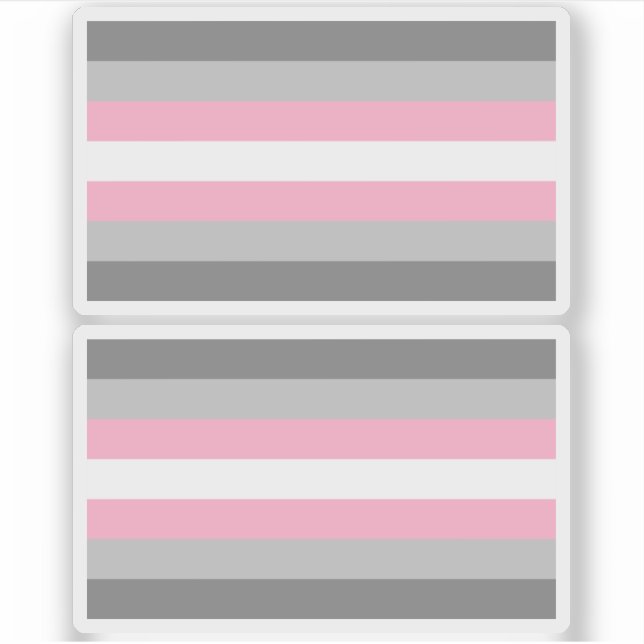 Pegatina Orgullo Demigirl (Anverso)