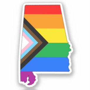 Pegatina Orgullo estatal de progreso LGBTQ