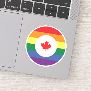 Pegatina Orgullo gay de Canadá