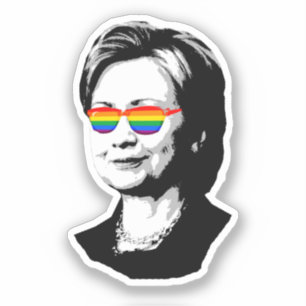 Pegatina Orgullo gay de Hillary Clinton