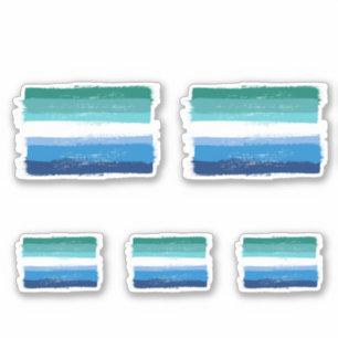 Pegatina ORGULLO GAY MASCULINO PINTADO - Azul claro