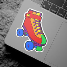 Orgullo Gay Retro Arcoiris Rolling Skate