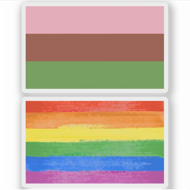 Pegatina Orgullo ginosexual (Anverso)