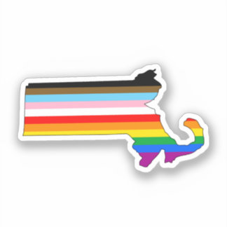 Pegatina Orgullo inclusivo de Massachusetts